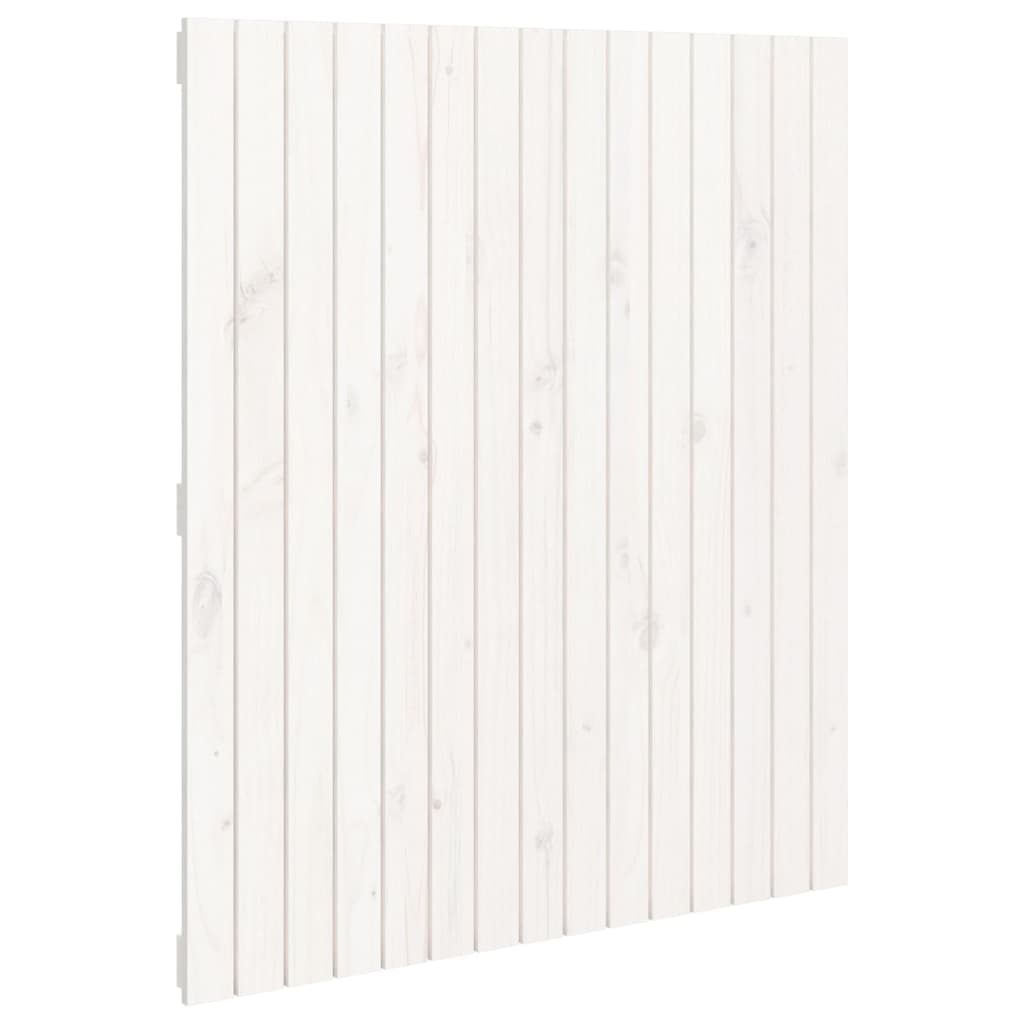 Wall Headboard White 95.5 cm Solid Wood Pine