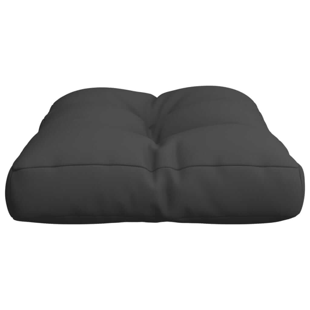 Affordable quality black fabric pallet cushion 50x40x12 cm with soft filling, perfect for outdoor use, durable and easy to clean.