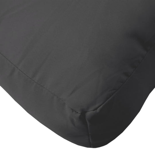 Affordable quality black pallet cushion 50x40x12 cm, durable UV-resistant polyester fabric, soft filling, perfect for outdoor use.