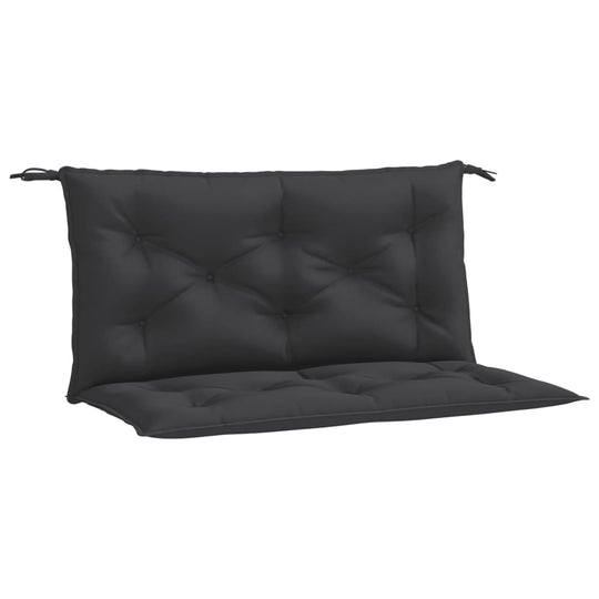 Affordable quality black garden bench cushions in 100x50x7 cm, made of durable Oxford fabric with soft hollow fibre filling.