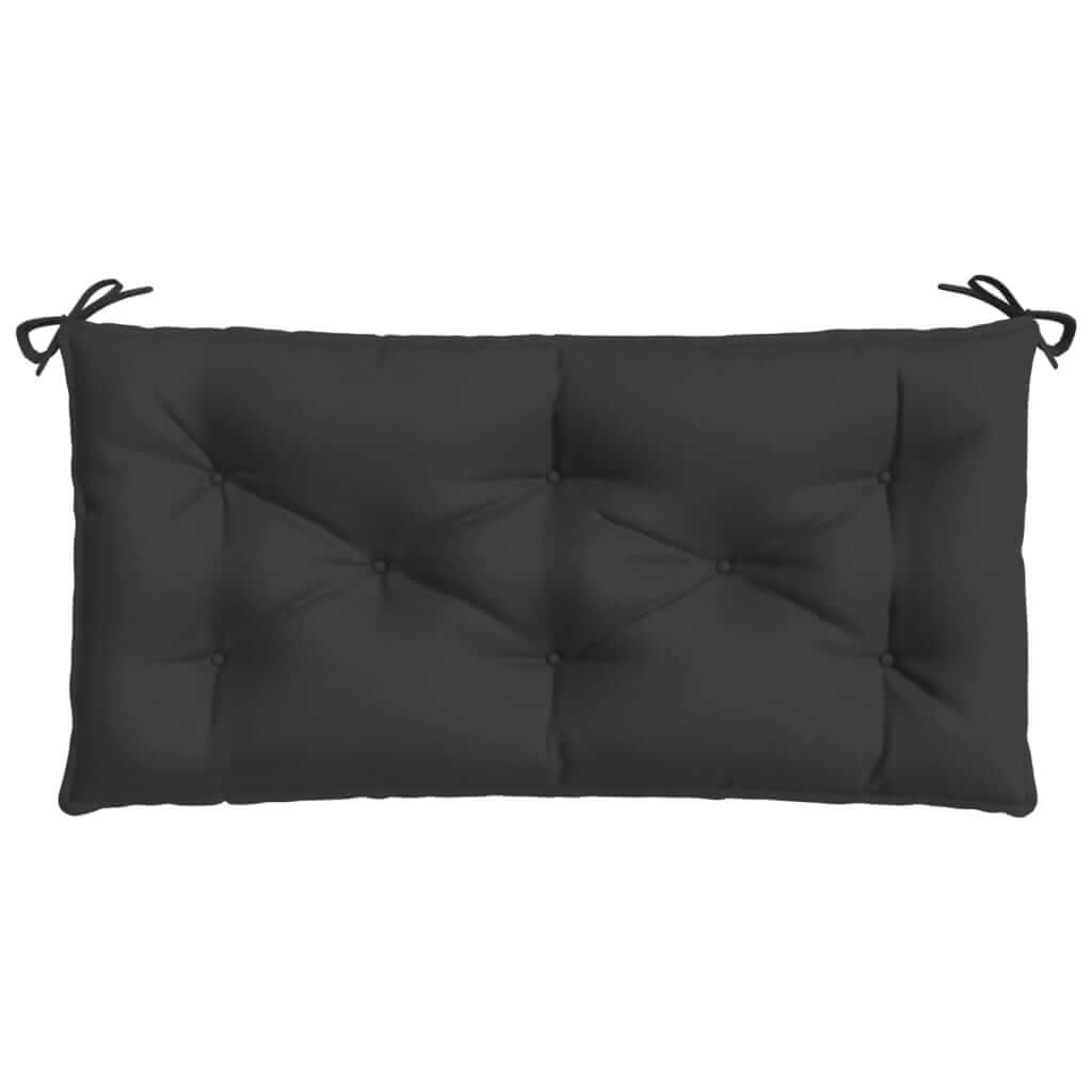 Black garden bench cushion 100x50x7 cm made of durable Oxford fabric with soft filling for outdoor comfort and affordable quality.