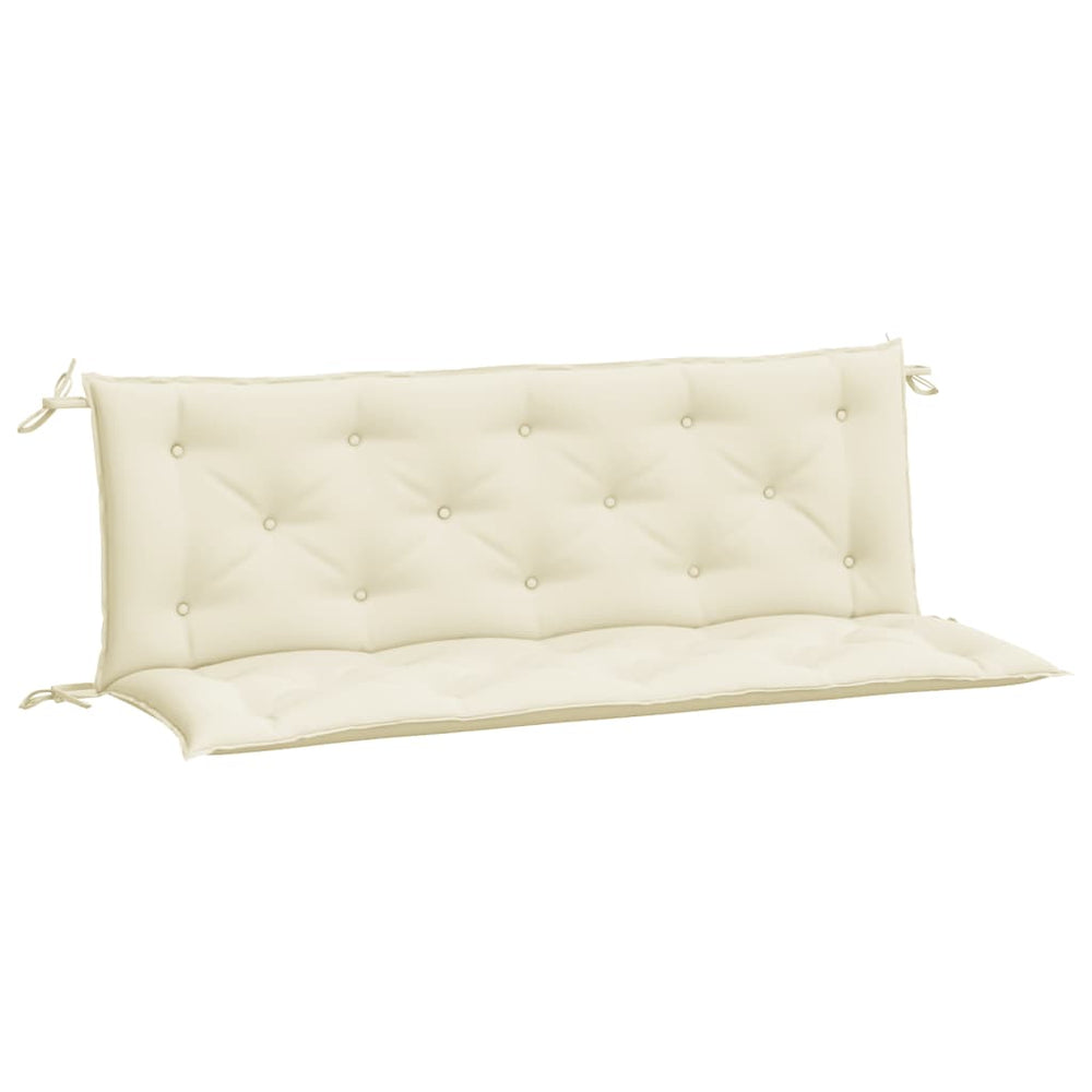 Affordable quality cream white garden bench cushion 150x50x7 cm made of durable, water-resistant Oxford fabric.