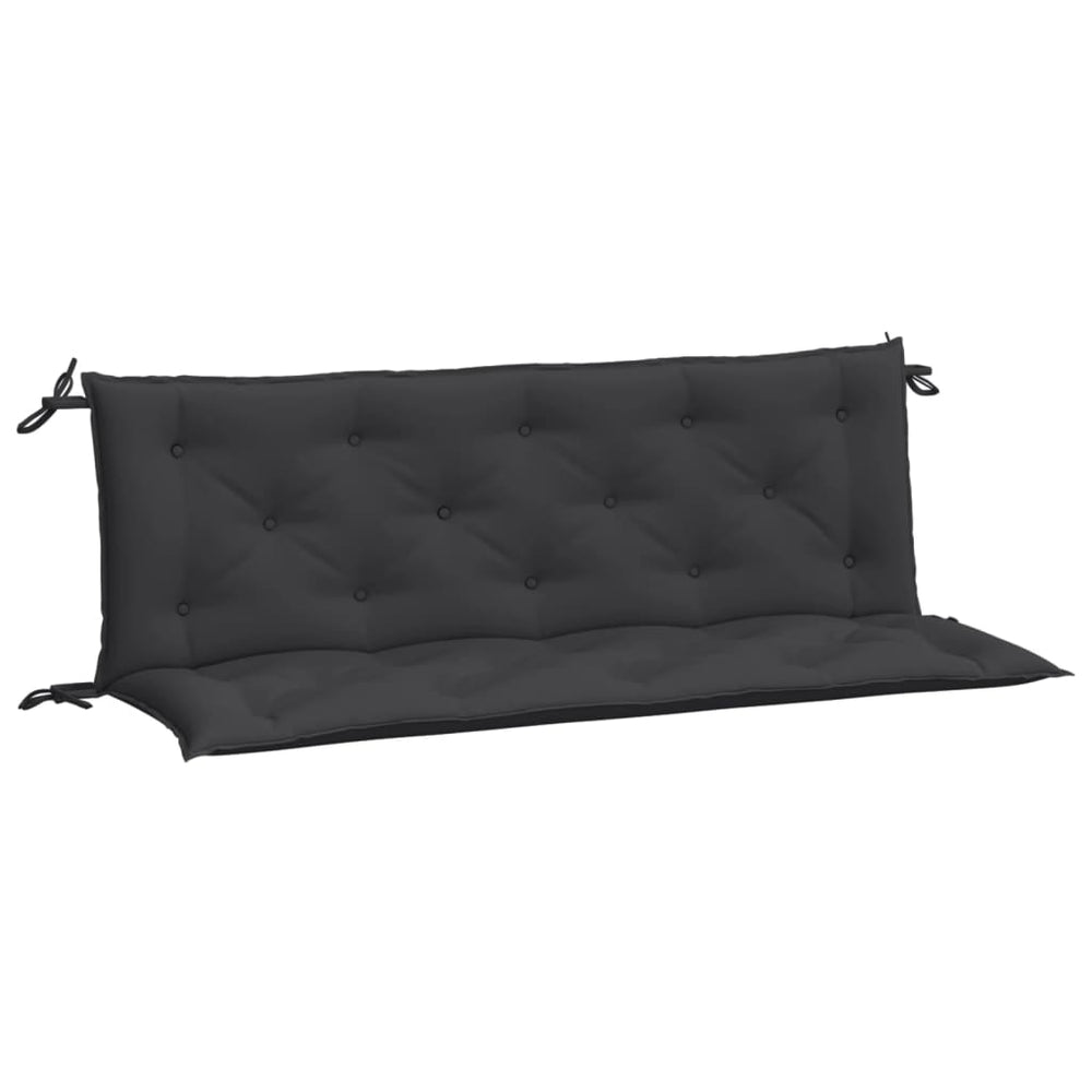 Garden Bench Cushions 2pcs Black 150x50x7cm Oxford Fabric