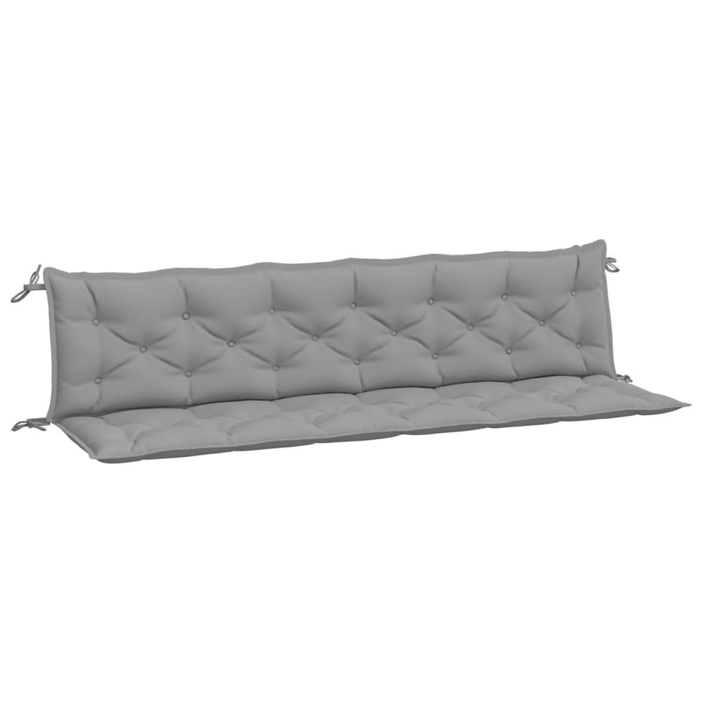 Grey garden bench cushions 200x50x7cm in Oxford fabric, offering affordable quality and comfort for outdoor seating.