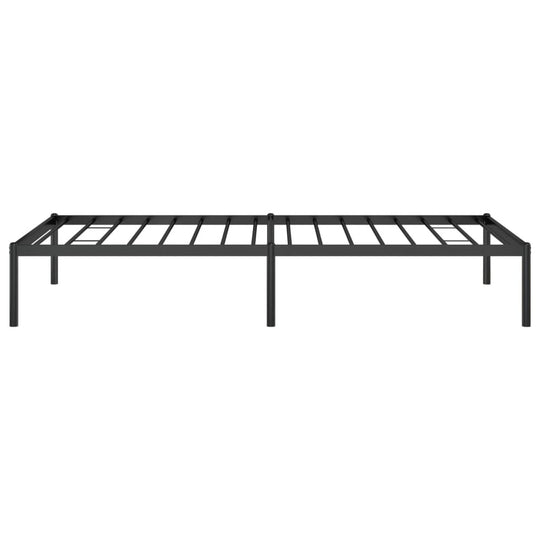 Metal Bed Frame without Mattress Black 90x190 cm