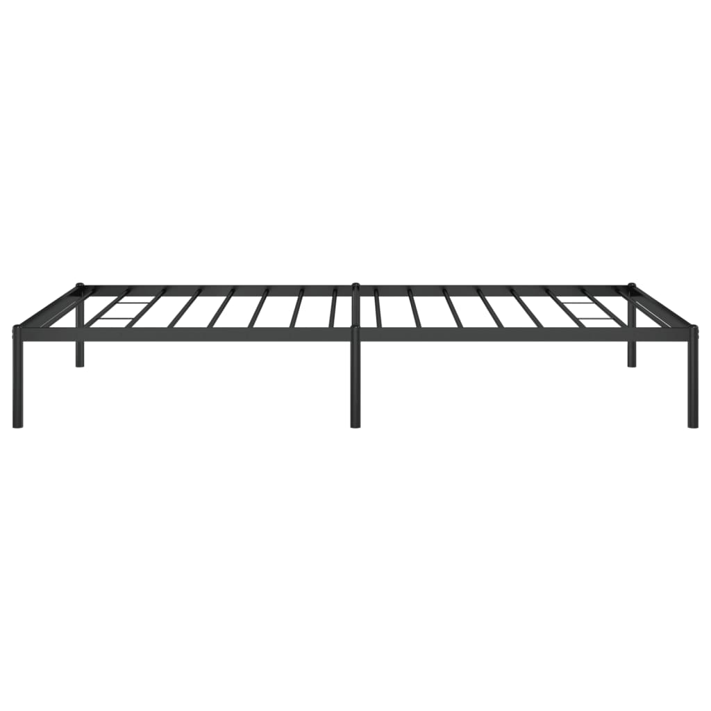 Metal Bed Frame without Mattress Black 107x203 cm King Single