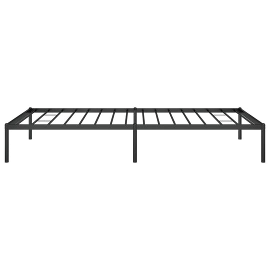 Metal Bed Frame without Mattress Black 107x203 cm King Single