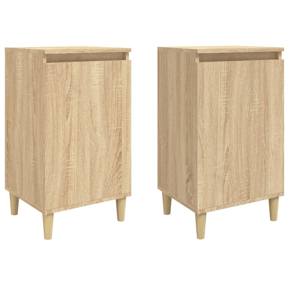 Bedside Cabinets 2 pcs Sonoma Oak 40x35x70 cm Engineered Wood