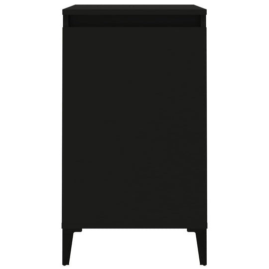 Bedside Cabinets 2 pcs Black 40x35x70 cm Engineered Wood