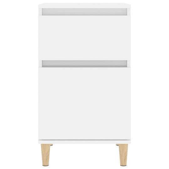 Bedside Cabinets 2 pcs High Gloss White 40x35x70 cm