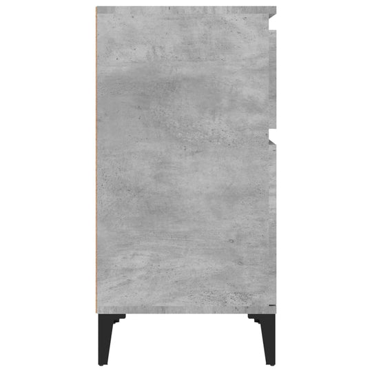 Bedside Cabinets 2 pcs Concrete Grey 40x35x70 cm