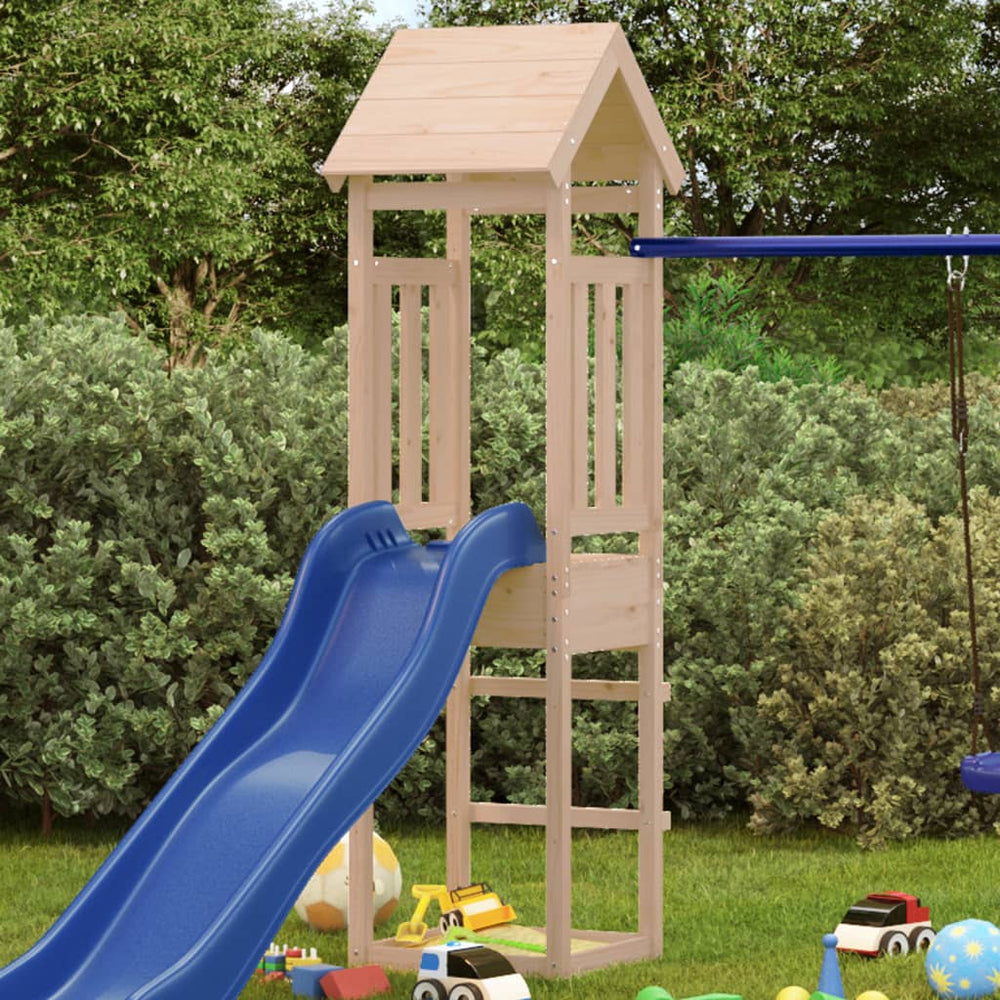 Brown, feed-cond-new, feed-sl-vidaXL Freight Payable, new, Outdoor Play Equipment, parcel, Swing Sets & Playsets, Toys & Games, Toys & Games > Outdoor Play Equipment > Swing Sets & Playsets, vidaXLPlay Tower 52.5X46.5X206.5 Cm Solid Wood Pine - Premium Swing Sets & Playsets from vidaXL - Just $174! Shop Online Buy Now at S & D's Value Store Family Business Best Customer Service