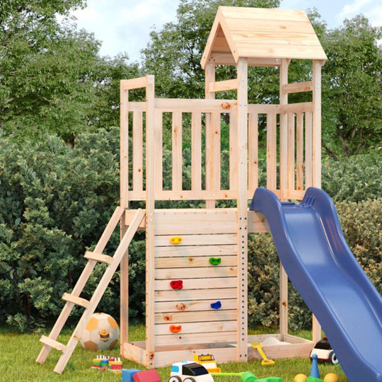 Brown, feed-cond-new, feed-sl-vidaXL Freight Payable, new, Outdoor Play Equipment, parcel, Swing Sets & Playsets, Toys & Games, Toys & Games > Outdoor Play Equipment > Swing Sets & Playsets, vidaXLOutdoor Playset 52.5X110.5X214 Cm Solid Wood Pine - Premium Swing Sets & Playsets from vidaXL - Just $424! Shop Online Buy Now at S & D's Value Store Family Business Best Customer Service