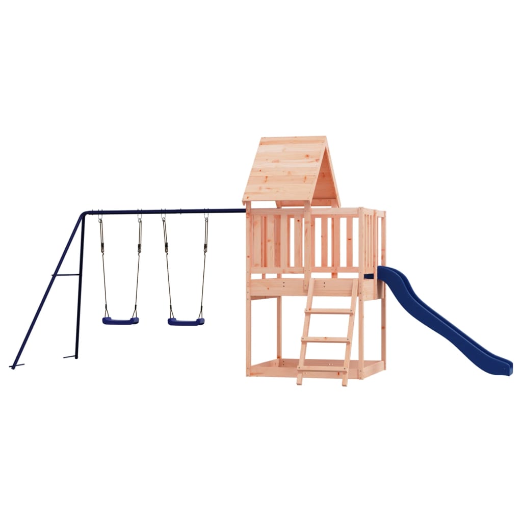 Brown, feed-cond-new, feed-sl-vidaXL Freight Payable, new, Outdoor Play Equipment, parcel, Swing Sets & Playsets, Toys & Games, Toys & Games > Outdoor Play Equipment > Swing Sets & Playsets, vidaXLOutdoor Playset Solid Wood Douglas - Premium Swing Sets & Playsets from vidaXL - Just $598! Shop Online Buy Now at S & D's Value Store Family Business Best Customer Service