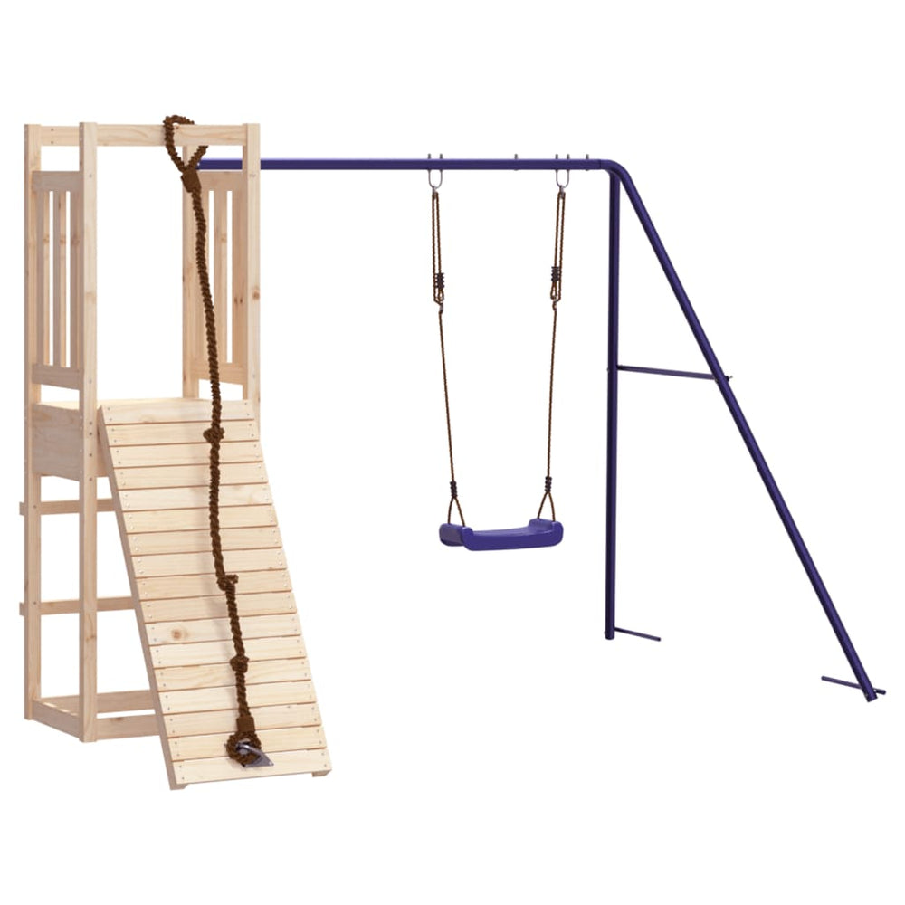 Brown, feed-cond-new, feed-sl-vidaXL Freight Payable, new, Outdoor Play Equipment, parcel, Swing Sets & Playsets, Toys & Games, Toys & Games > Outdoor Play Equipment > Swing Sets & Playsets, vidaXLOutdoor Playset Solid Wood Pine - Premium Swing Sets & Playsets from vidaXL - Just $315! Shop Online Buy Now at S & D's Value Store Family Business Best Customer Service