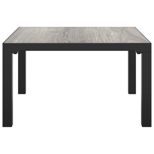 Garden Coffee Table Grey 55x55x31 cm DPC and Steel