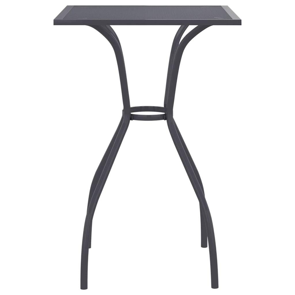 Garden Table Anthracite 50x50x72 cm Steel Mesh