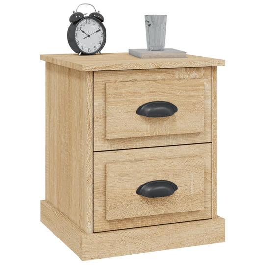 Bedside Cabinets 2 pcs Sonoma Oak 39x39x47.5 cm Engineered Wood