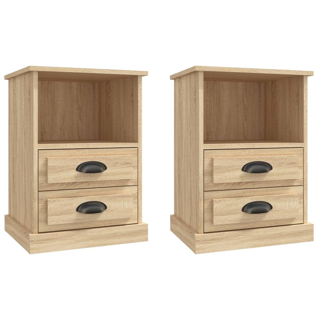 Bedside Cabinets 2 pcs Sonoma Oak 43x36x60 cm