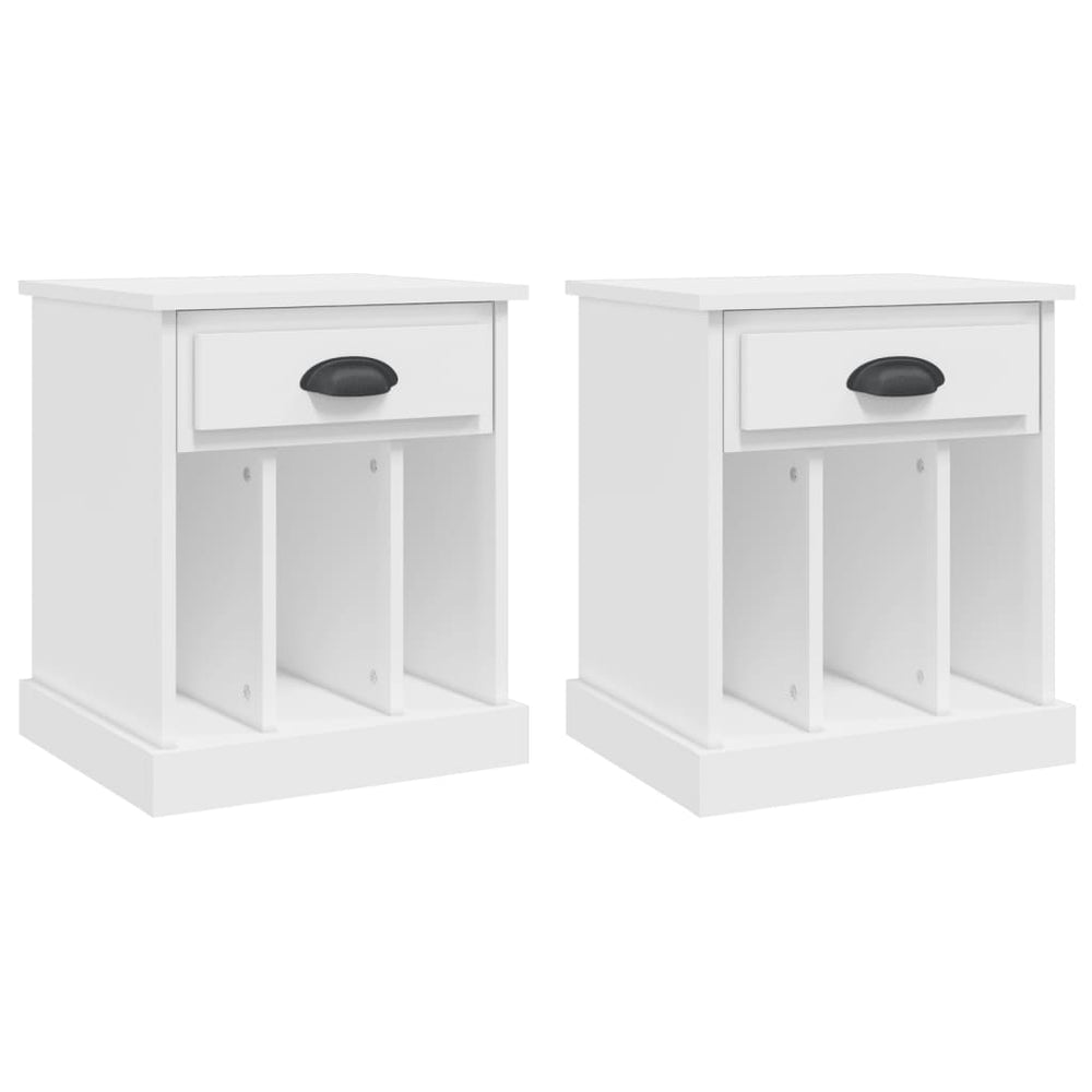 Bedside Cabinets 2 pcs White 43x36x50 cm