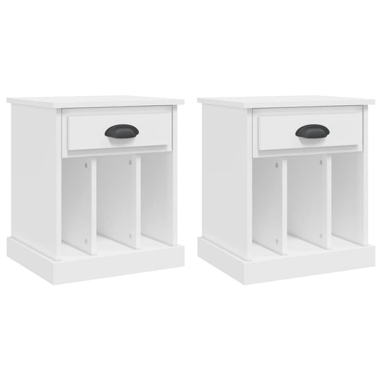 Bedside Cabinets 2 pcs White 43x36x50 cm