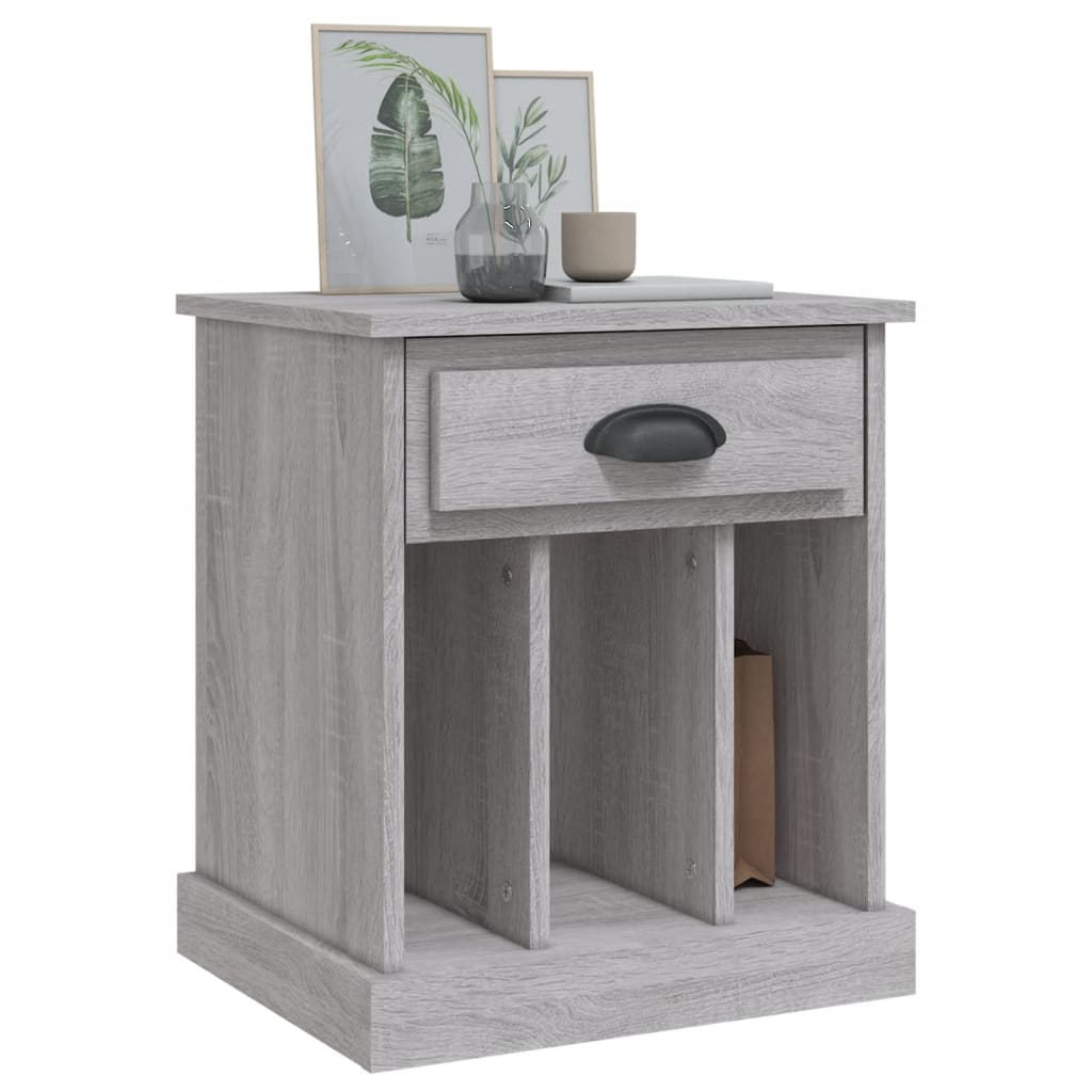 Bedside Cabinets 2 pcs Grey Sonoma 43x36x50 cm