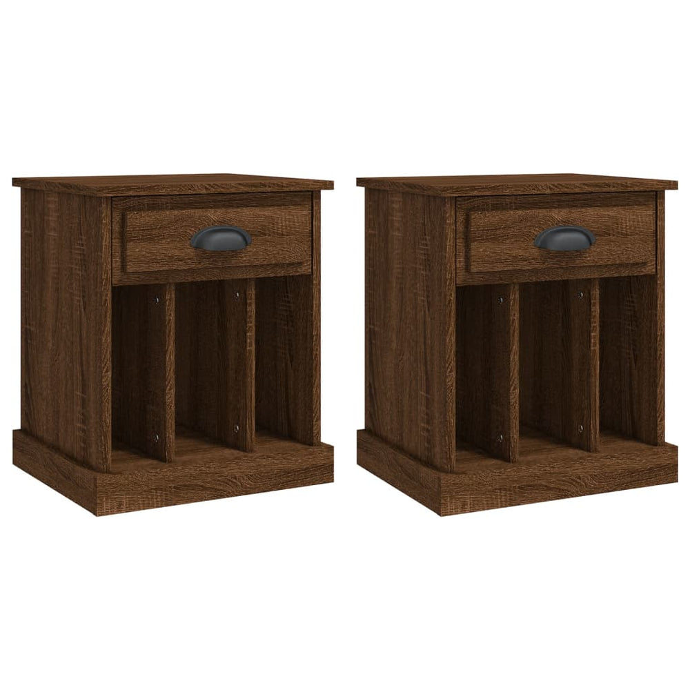 Bedside Cabinets 2 pcs Brown Oak 43x36x50 cm