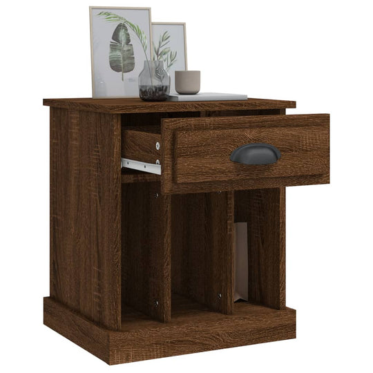 Bedside Cabinets 2 pcs Brown Oak 43x36x50 cm