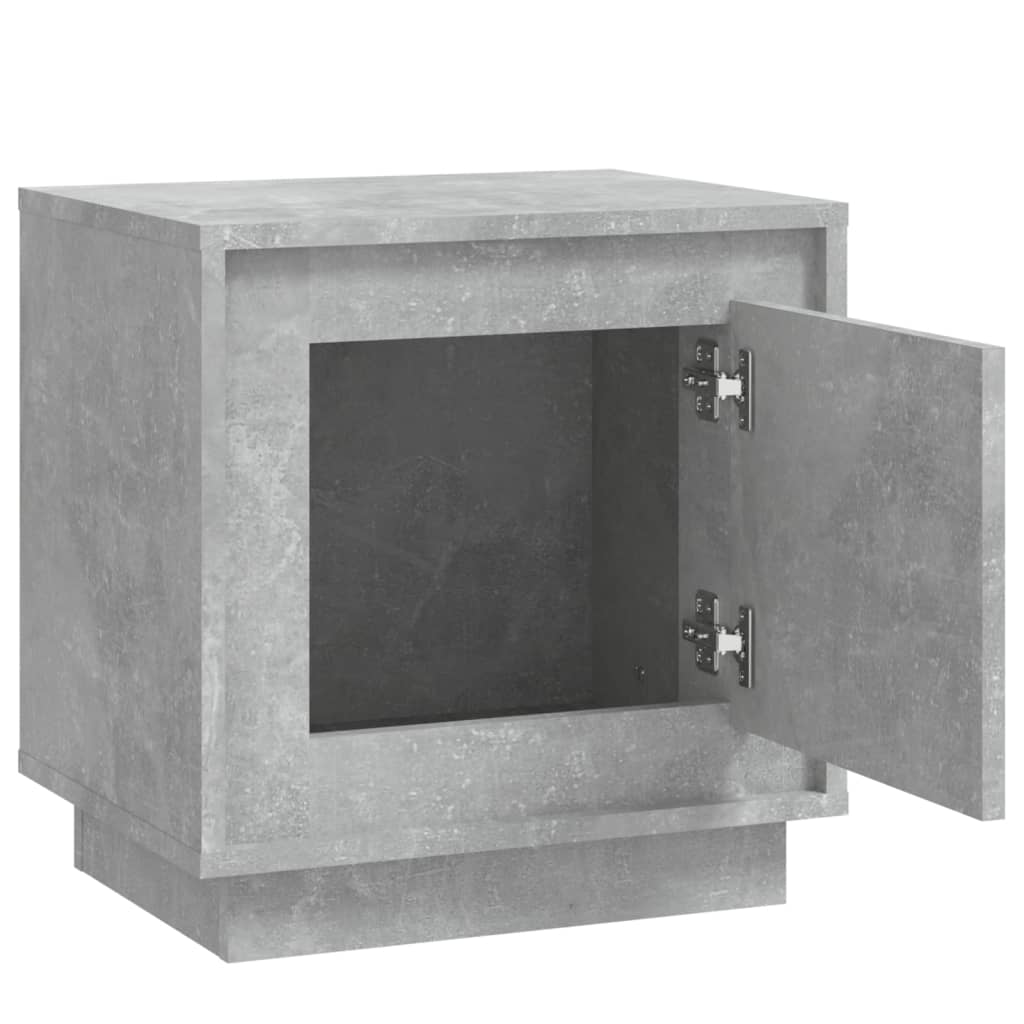 Bedside Cabinets 2 pcs Concrete Grey 44x35x45 cm Engineered Wood