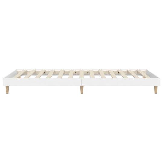 Bed Frame without Mattress White 90x190 cm Engineered Wood