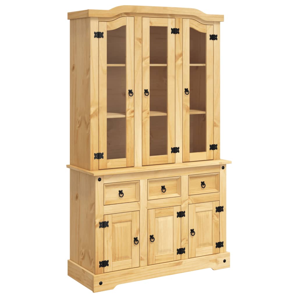 Highboard Corona 112X43X196 Cm Solid Wood Mexican Pine