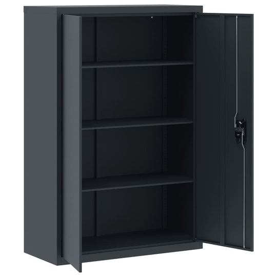 File Cabinet Anthracite 90x40x140 cm Steel