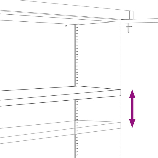 File Cabinet Anthracite 90x40x140 cm Steel