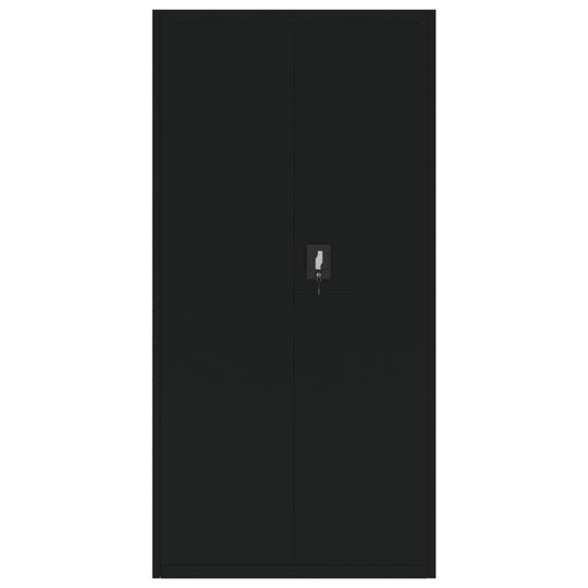 File Cabinet Black 90x40x180 cm Steel