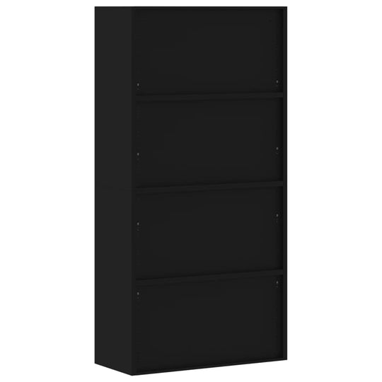 File Cabinet Black 90x40x180 cm Steel