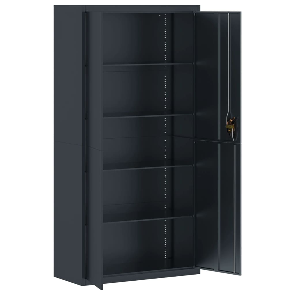 File Cabinet Anthracite 90x40x180 cm Steel