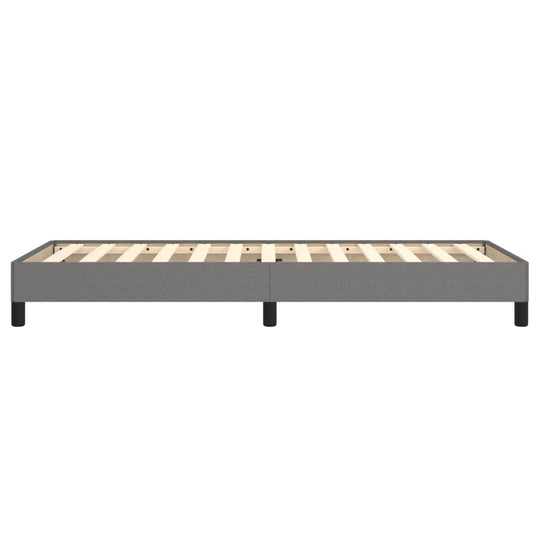 Bed Frame without Mattress Dark Grey King Single Fabric