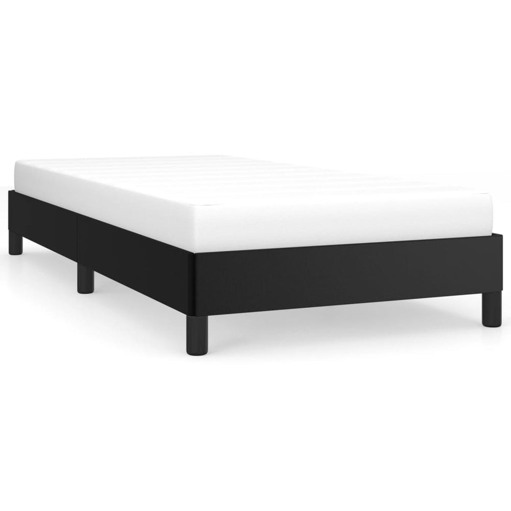 Bed Frame without Mattress Black King Single Faux Leather