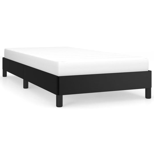 Bed Frame without Mattress Black King Single Faux Leather