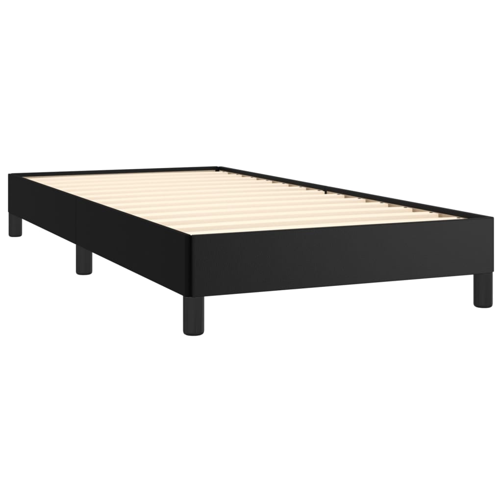 Bed Frame without Mattress Black King Single Faux Leather