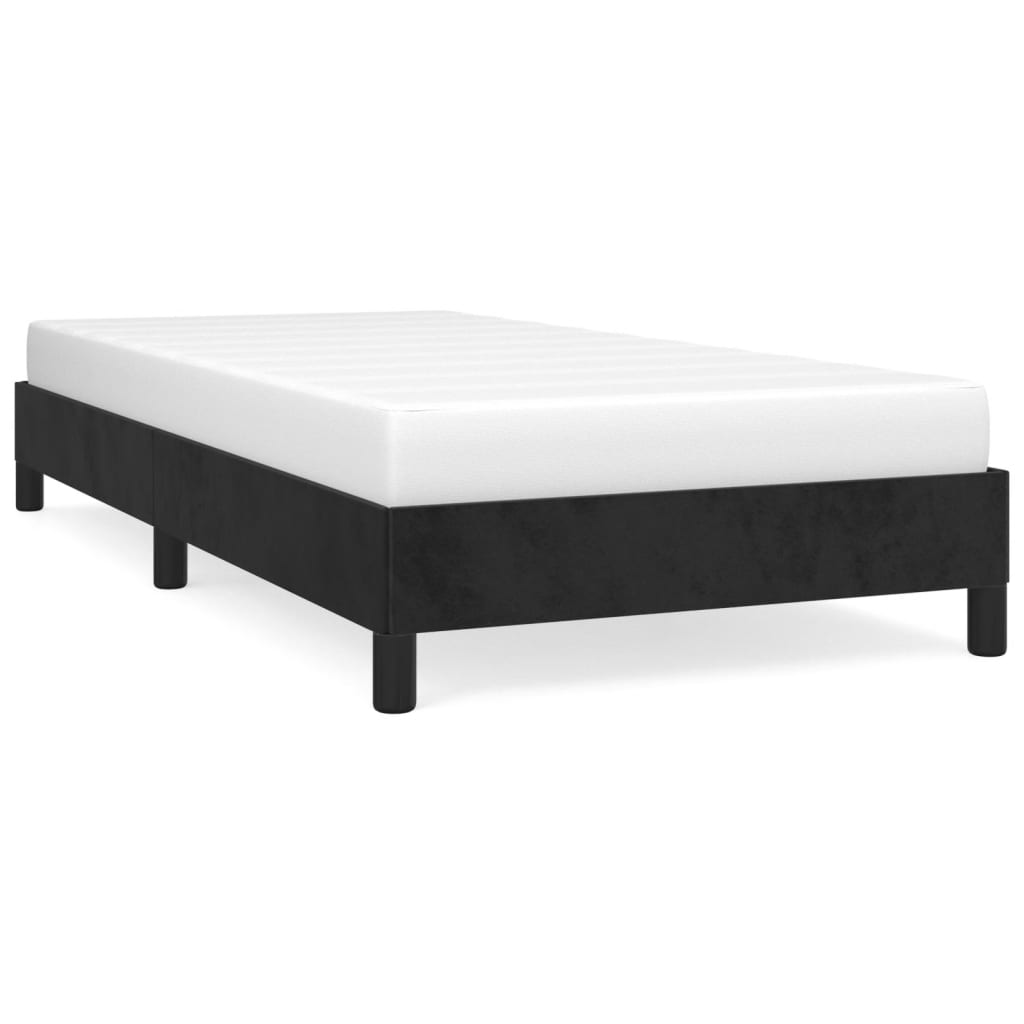 Bed Frame without Mattress Black King Single Velvet