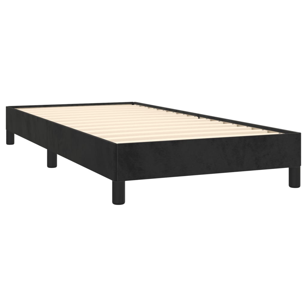 Bed Frame without Mattress Black King Single Velvet