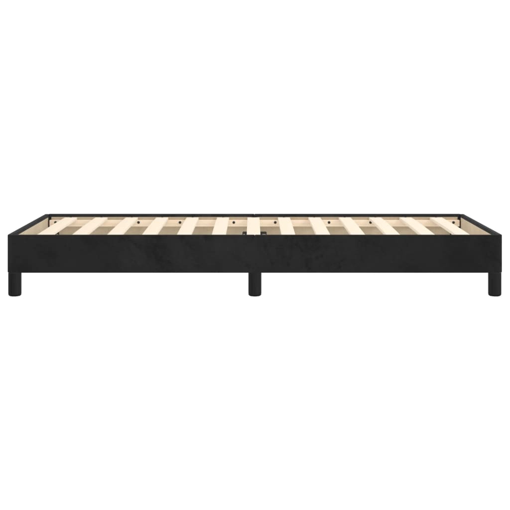 Bed Frame without Mattress Black King Single Velvet