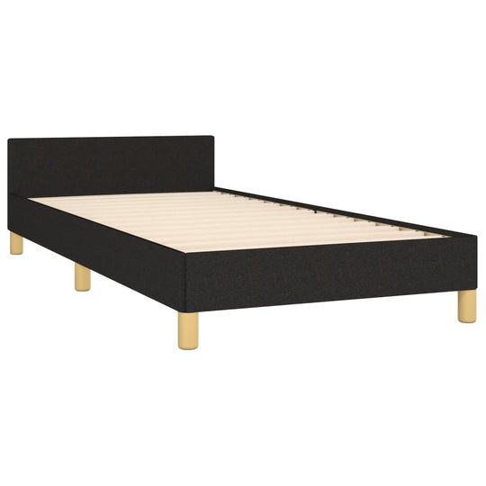 Bed Frame without Mattress Black King Single Size Fabric