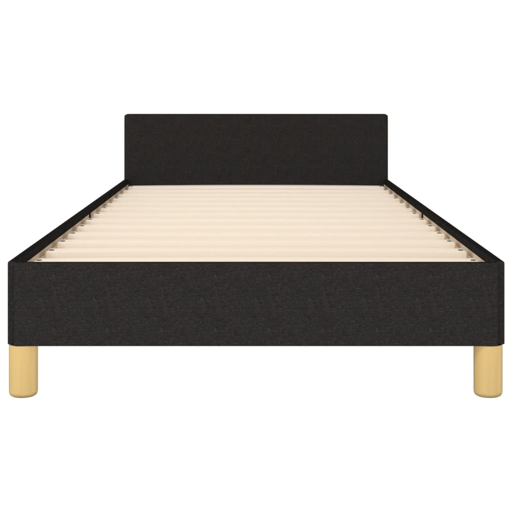 Bed Frame without Mattress Black King Single Size Fabric