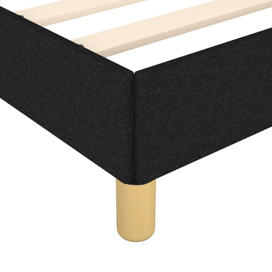 Bed Frame without Mattress Black King Single Size Fabric