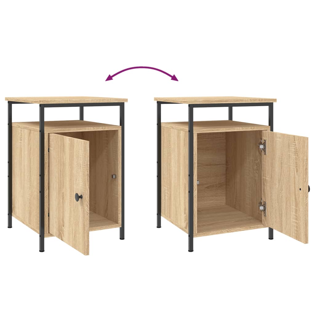 Bedside Cabinets 2 pcs Sonoma Oak 40x42x60 cm Engineered Wood