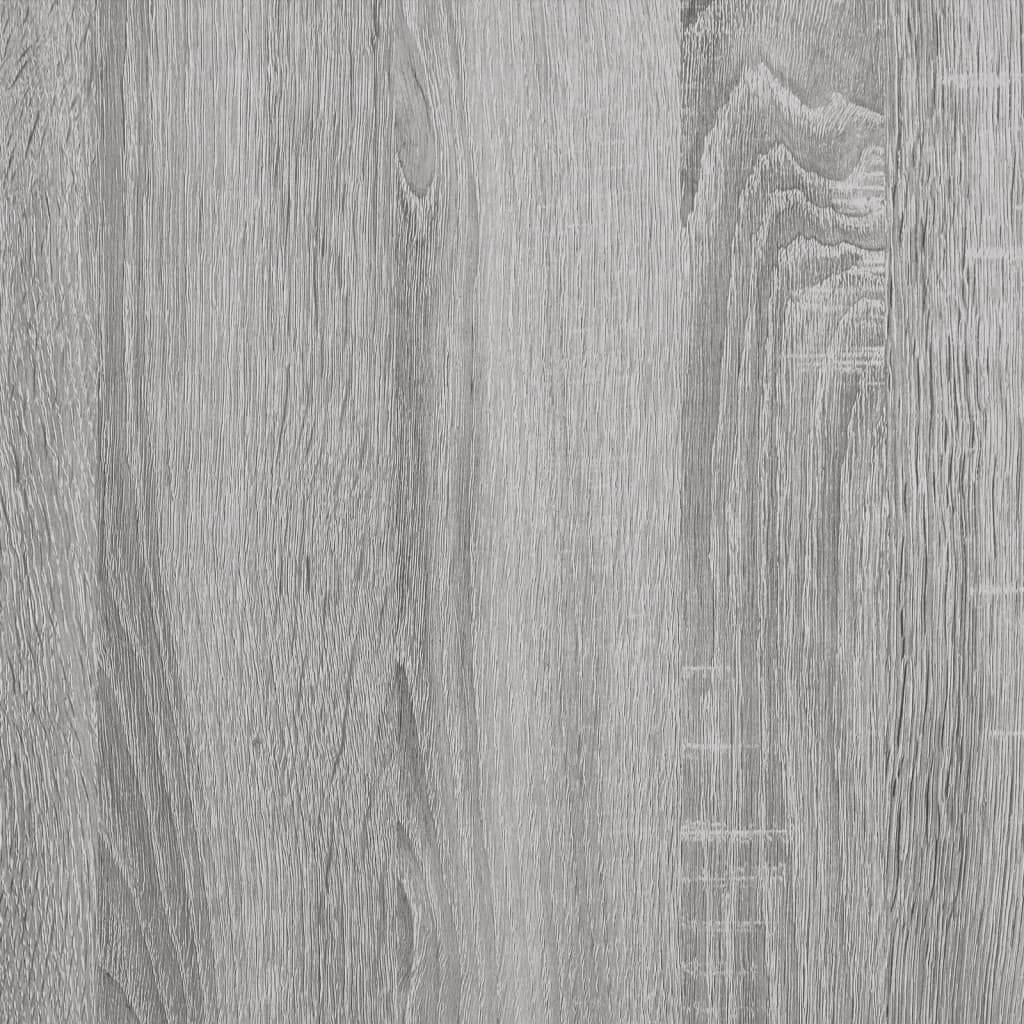 Grey Sonoma engineered wood texture close-up shot showing smooth surface and natural wood grain pattern for bedside cabinets.