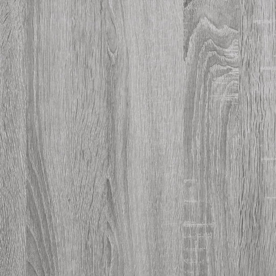 Grey Sonoma engineered wood texture close-up shot showing smooth surface and natural wood grain pattern for bedside cabinets.