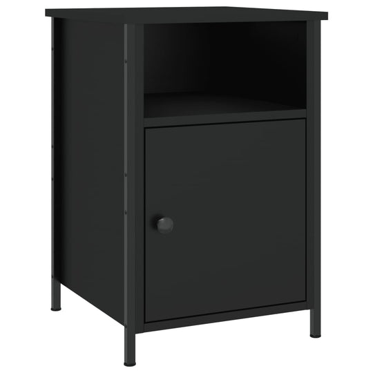 Bedside Cabinets 2 pcs Black 40x42x60 cm Engineered Wood